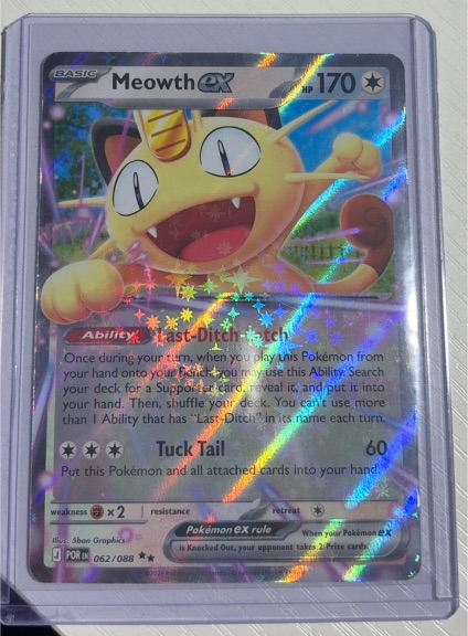 2016 Pokémon Perfect Order #62 Meowth EX — front