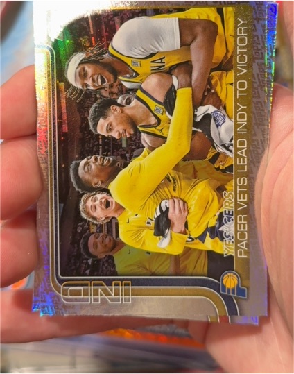 2025-26 Topps #280 Indiana Pacers Team Yes'Cers — front