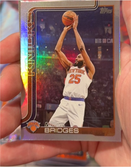 2025-26 Topps #18 Mikal Bridges — front