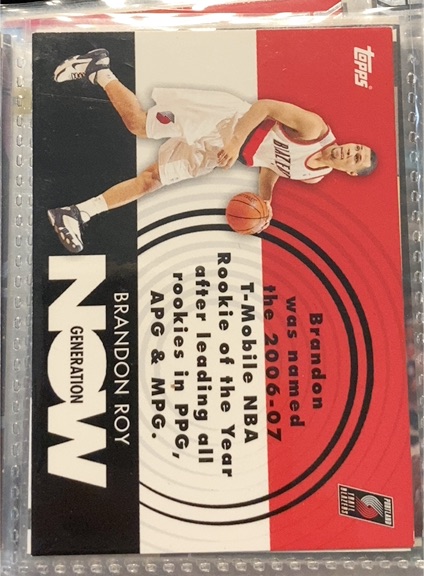 2007-08 Topps Generation Now #GN26 Brandon Roy — front
