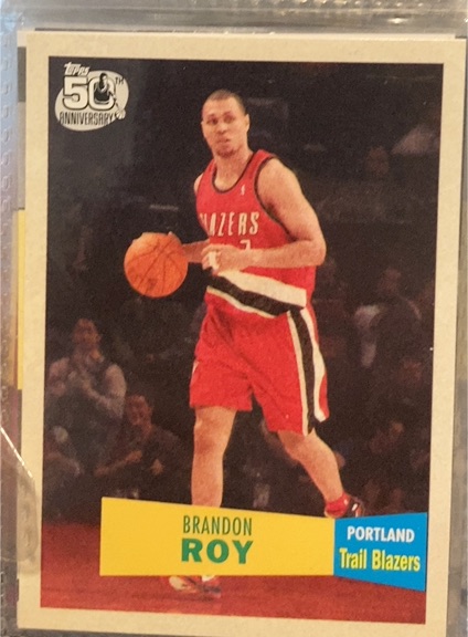 2007-08 Topps 1957-58 Variations #107 Brandon Roy Portland Trail Blazers — front