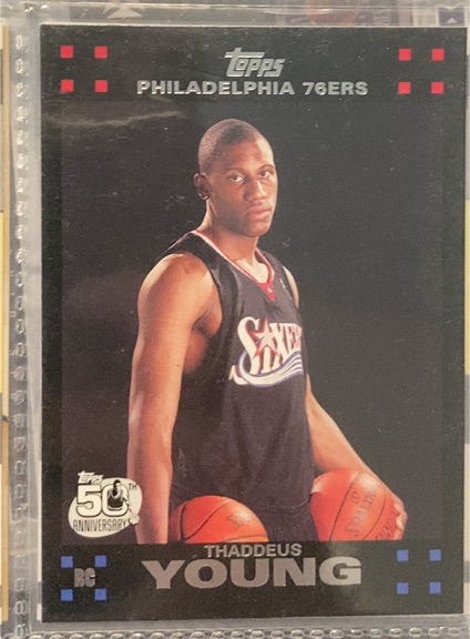 2007-08 Topps #122 Thaddeus Young — front