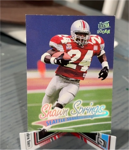 1997 Fleer Ultra #195 Shawn Springs Rookie — front