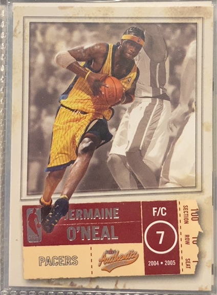 2004-05 Fleer Authentix #3 Jermaine O'Neal — front