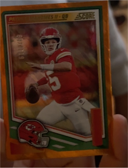 2025 Panini Score #100 Patrick Mahomes II — front