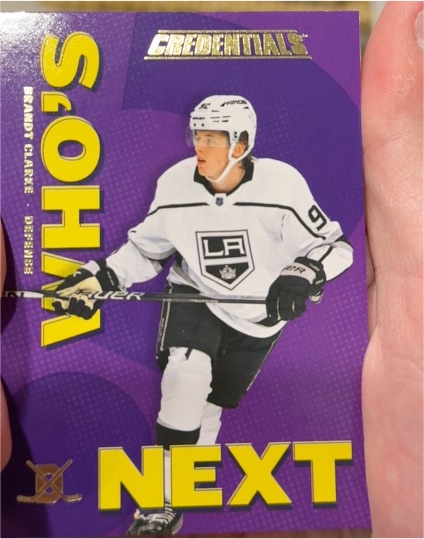 2023-24 Upper Deck Credentials Who's Next #WN-BC Brandt Clarke — front