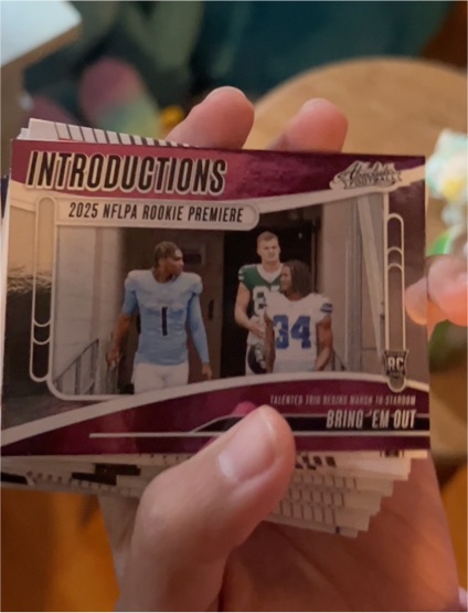 2025 Panini Absolute Introductions #I-CWD Bring 'Em Out Cam Ward, Mason Taylor, Jaydon Blue — front