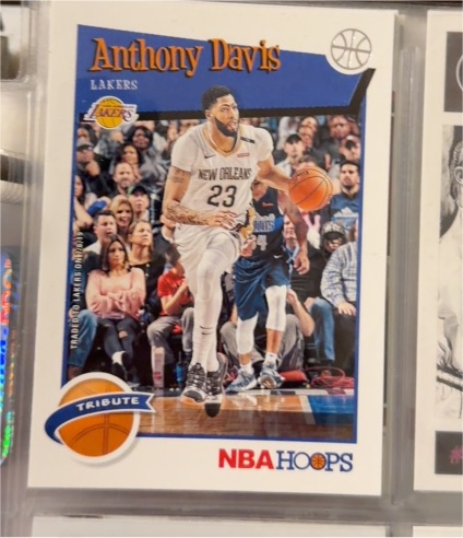 2019-20 Panini NBA Hoops #294 Anthony Davis Tribute — front