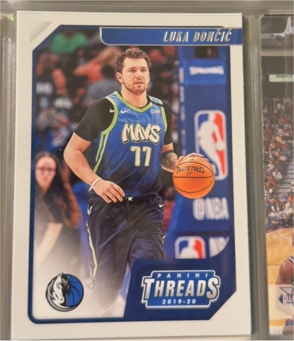 2019-20 Panini Chronicles Threads #100 Luka Dončić — front