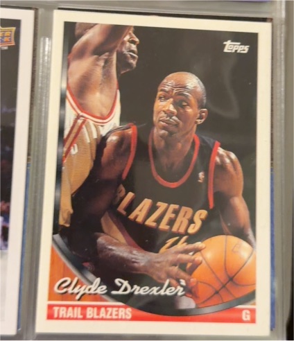 1993-94 Topps #249 Clyde Drexler — front