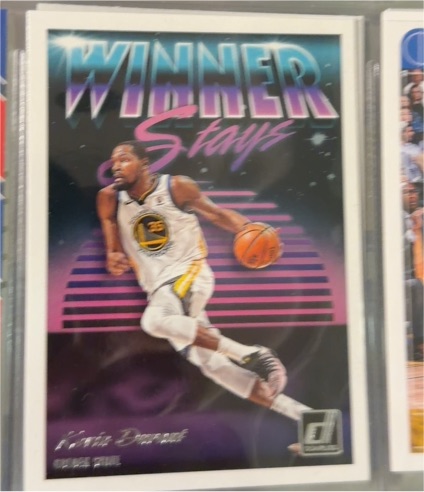 2018-19 Panini Donruss #5 Kevin Durant Winner Stays — front