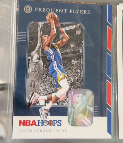 2019-20 Panini NBA Hoops Frequent Flyers #1 Kevin Durant — front