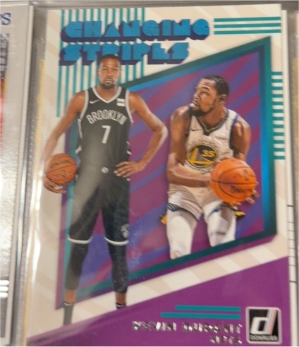 2019-20 Donruss Changing Stripes #4 Kevin Durant — front