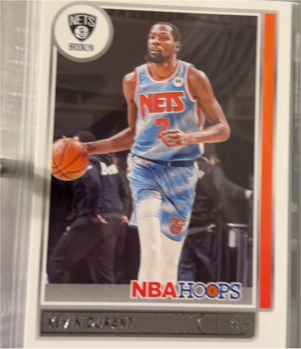 2021-22 Panini NBA Hoops #87 Kevin Durant Brooklyn Nets — front