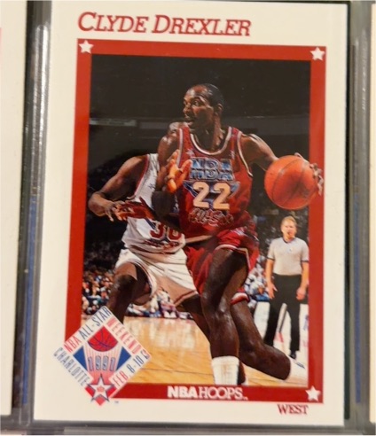 1991-92 NBA Hoops #262 Clyde Drexler — front