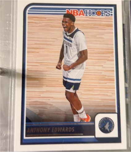 2023-24 Panini NBA Hoops #189 Anthony Edwards — front