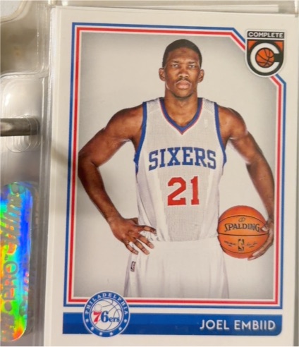 2016-17 Panini Complete #1 Joel Embiid — front