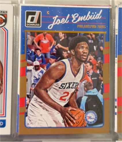 2016-17 Donruss #1 Joel Embiid — front