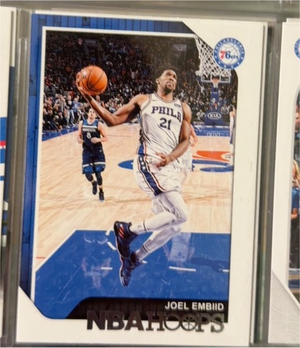 2018-19 Panini NBA Hoops #166 Joel Embiid — front