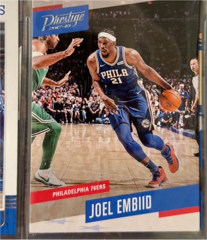 2017-18 Panini Prestige #2 Joel Embiid — front