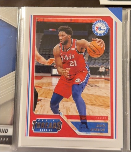 2020-21 Panini Chronicles Threads #90 Joel Embiid — front