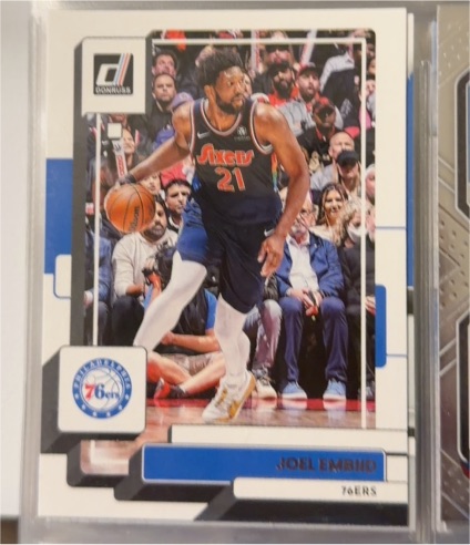 2022-23 Donruss #21 Joel Embiid Philadelphia 76ers — front