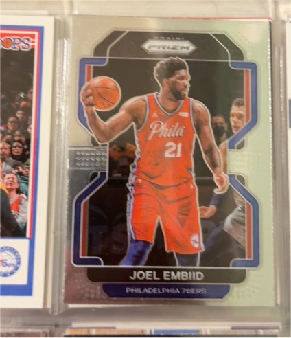 2021-22 Panini Prizm #176 Joel Embiid — front
