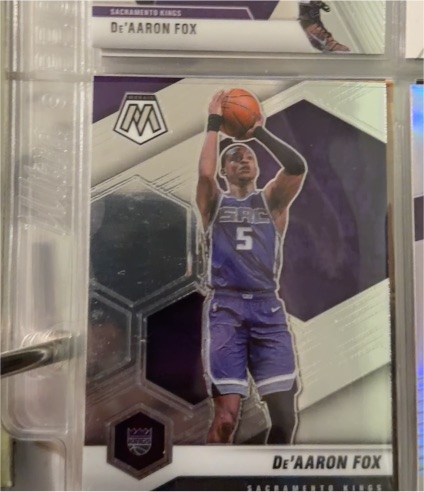 2020-21 Panini Mosaic #168 De'Aaron Fox — front