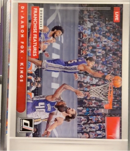 2021-22 Panini Donruss #5 De'Aaron Fox Franchise Features Sacramento Kings — front