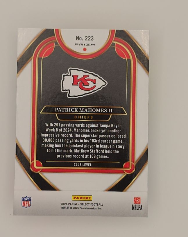 2024 Panini Select #223 Patrick Mahomes II — front