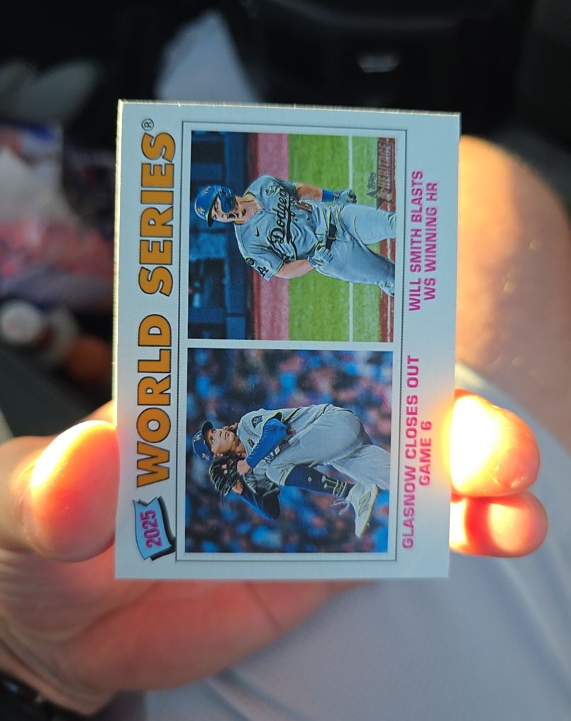 2026 Topps Heritage Chrome #312 Tyler Glasnow / Will Smith — front