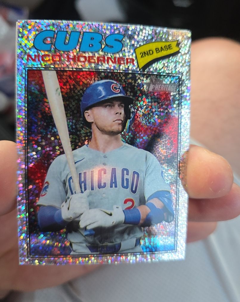 2026 Topps Heritage #28 Nico Hoerner — front
