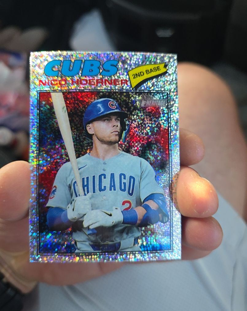 2026 Topps Heritage #28 Nico Hoerner — front