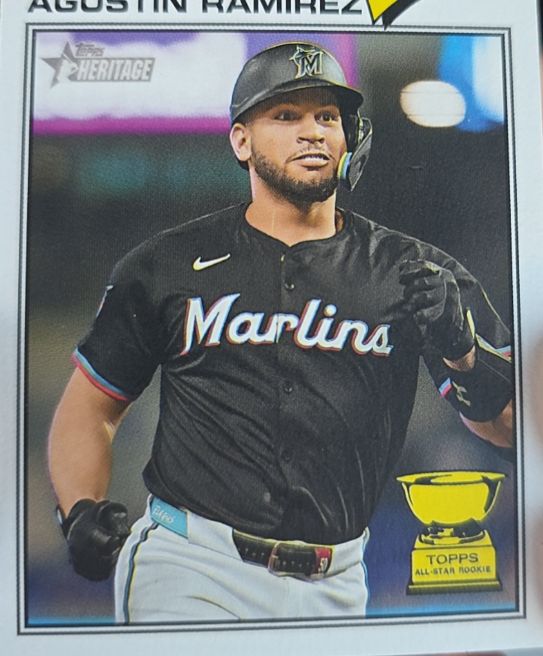 2026 Topps Heritage #13 Agustín Ramírez — front