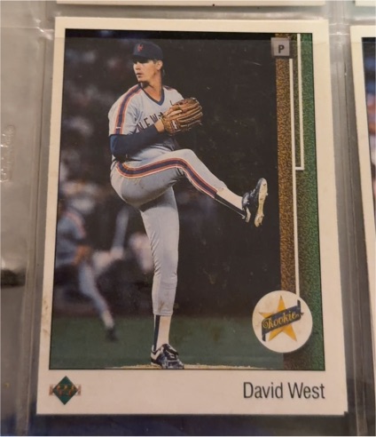 1989 Upper Deck #7 David West Rookie — front