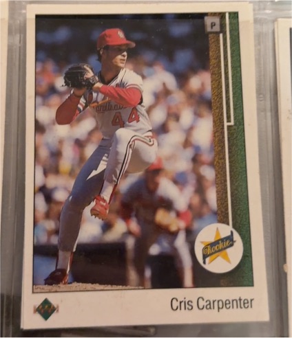 1989 Upper Deck #8 Cris Carpenter — front