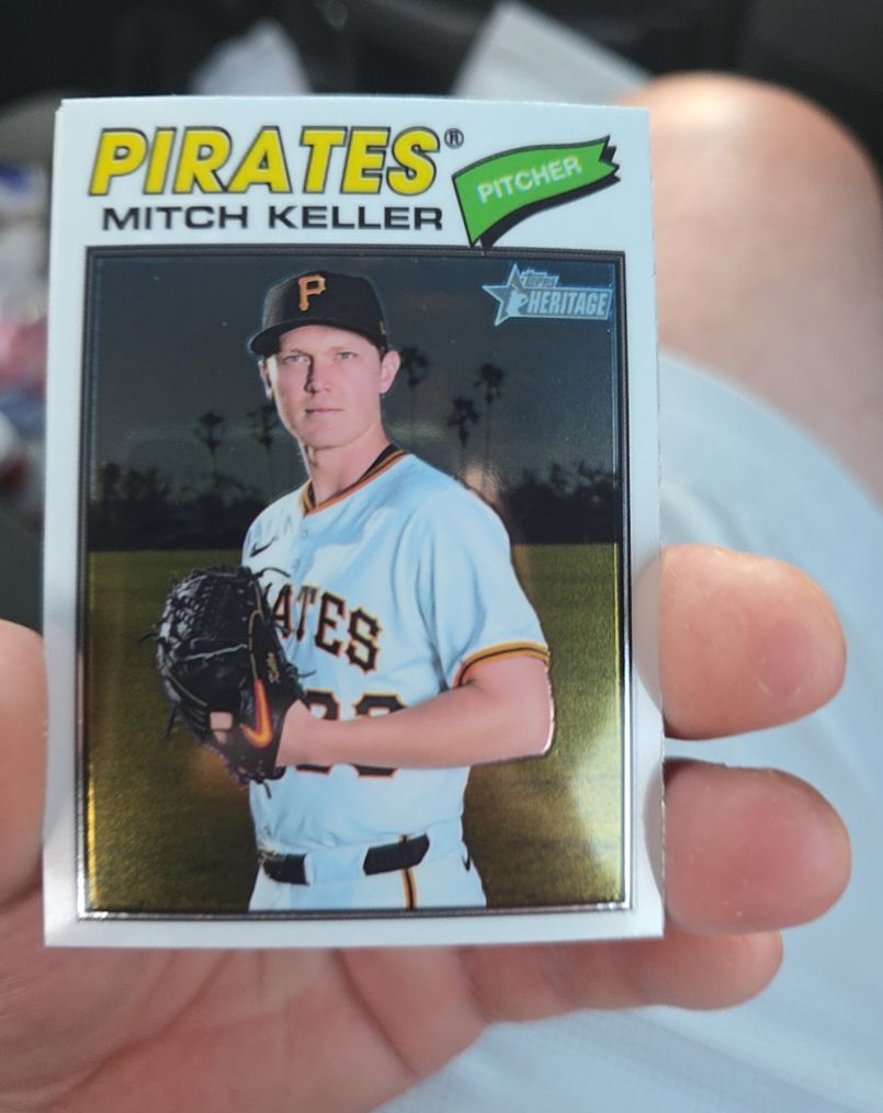 2026 Topps Heritage #64 Mitch Keller — front