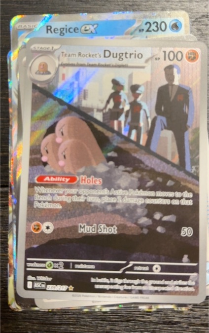 2024 Pokémon Team Rocket's Dugtrio #239 — front