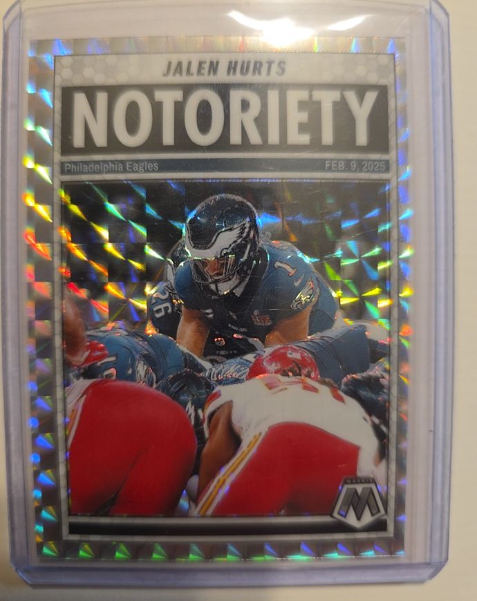 2025 Panini Mosaic #1 Jalen Hurts Notoriety — front