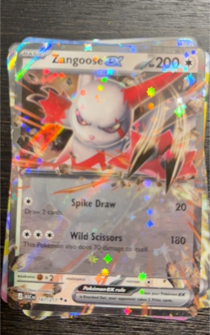 2021 Pokémon Ascended Heroes #167 Zangoose EX — front