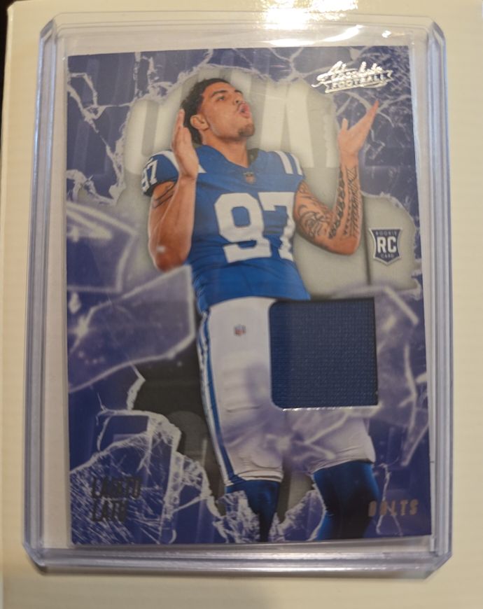 2024 Panini Absolute Football #RF-LLU Laiatu Latu Rookie Force Patch — front