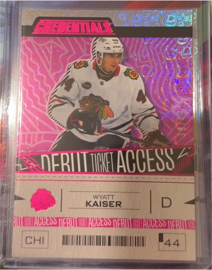 2023 Upper Deck Credentials Debut Ticket Access #145 Wyatt Kaiser — front