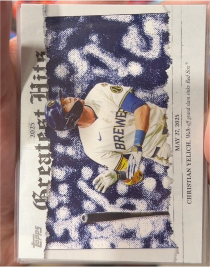 2026 Topps Series 1 #GH-5 Christian Yelich Greatest Hits Milwaukee Brewers — front
