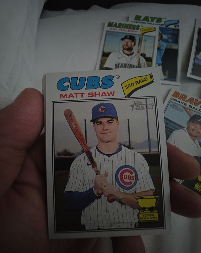 2026 Topps Heritage #299 Matt Shaw — front