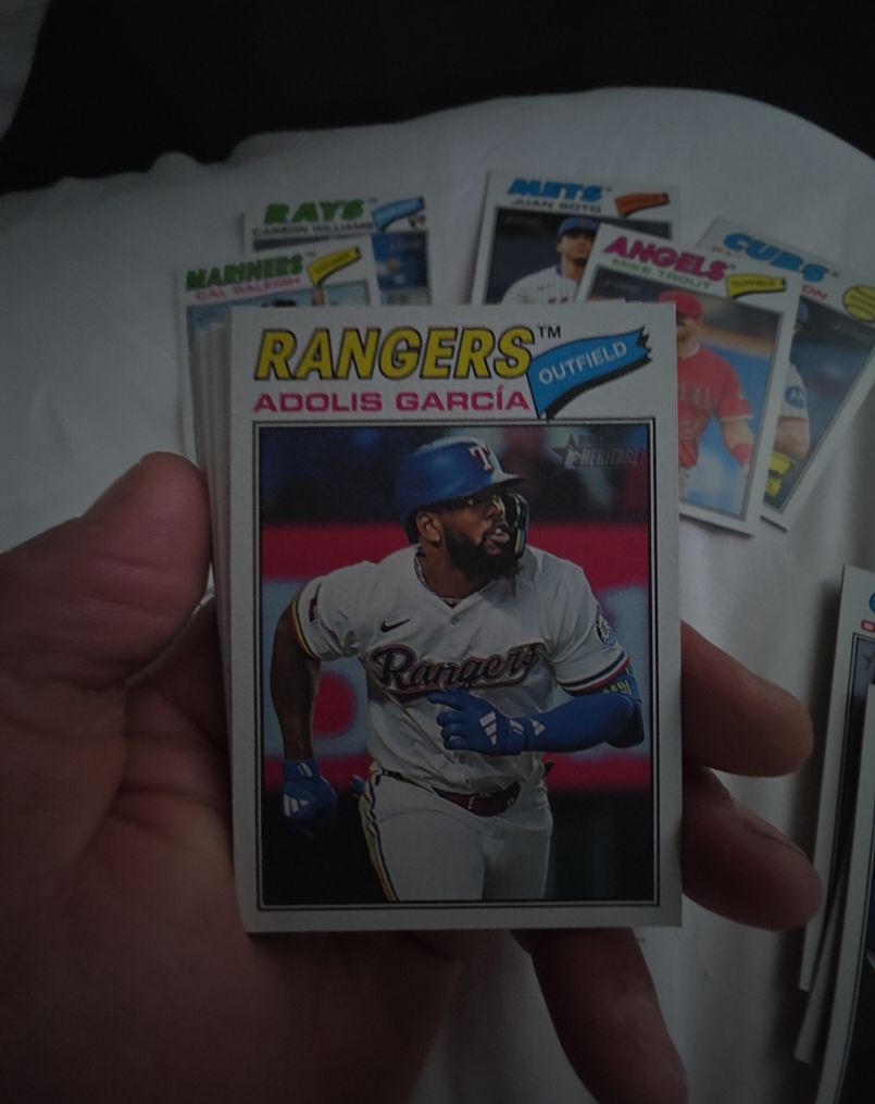 2026 Topps Heritage #384 Adolis García — front