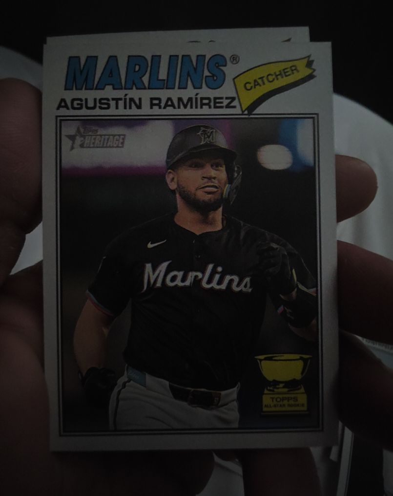 2026 Topps Heritage #13 Agustín Ramírez — front