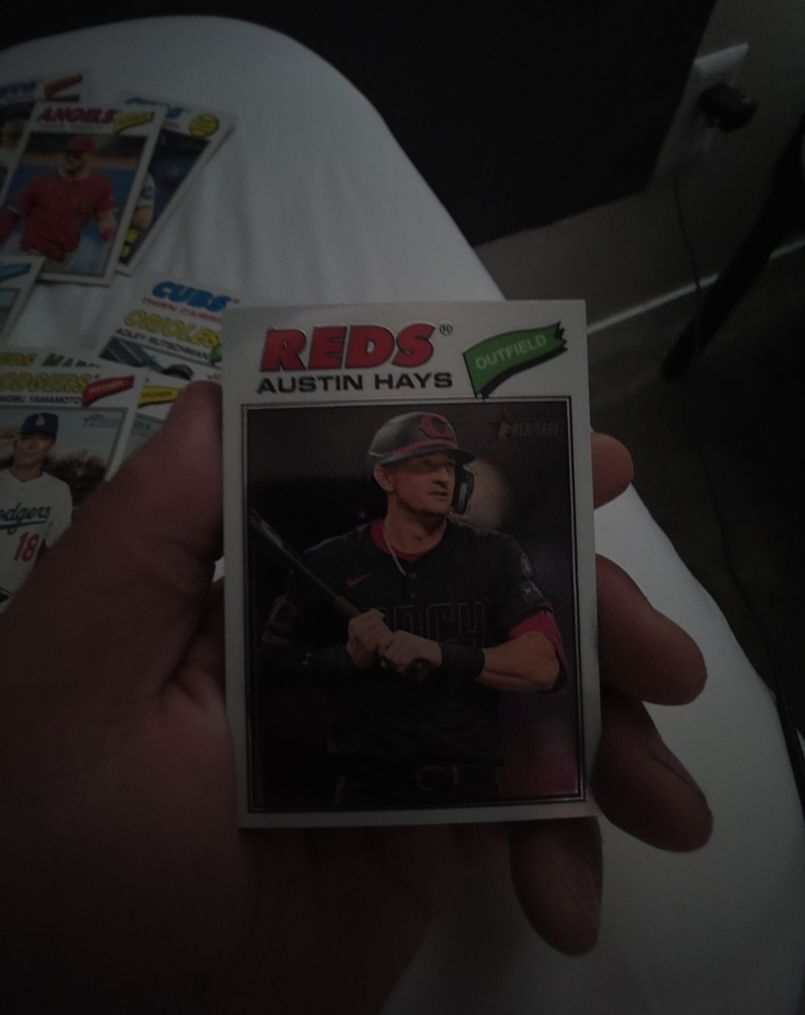 2026 Topps Heritage #80 Austin Hays — front
