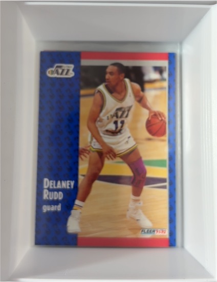 1991-92 Fleer #366 Delaney Rudd — front