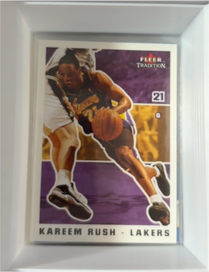 2003 Fleer Tradition #21 Kareem Rush Lakers — front