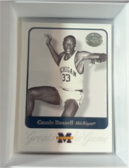 2001 Fleer Greats of the Game #11 Cazzie Russell Michigan Wolverines — front
